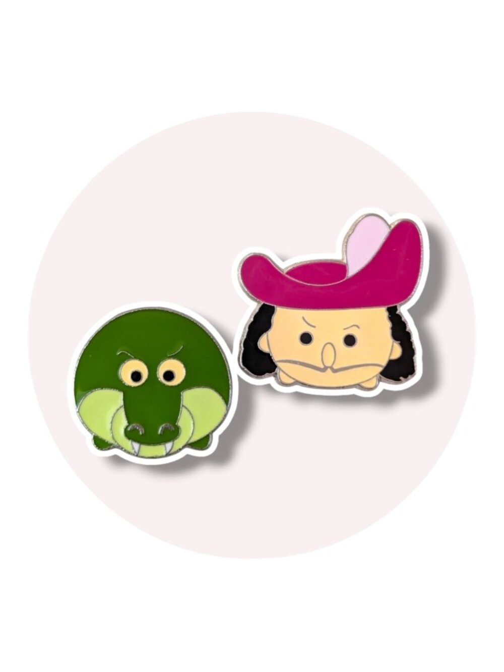 Peter Pan Disney Pins: Tick-Tock Croc and Captain Hook Tsum Tsum